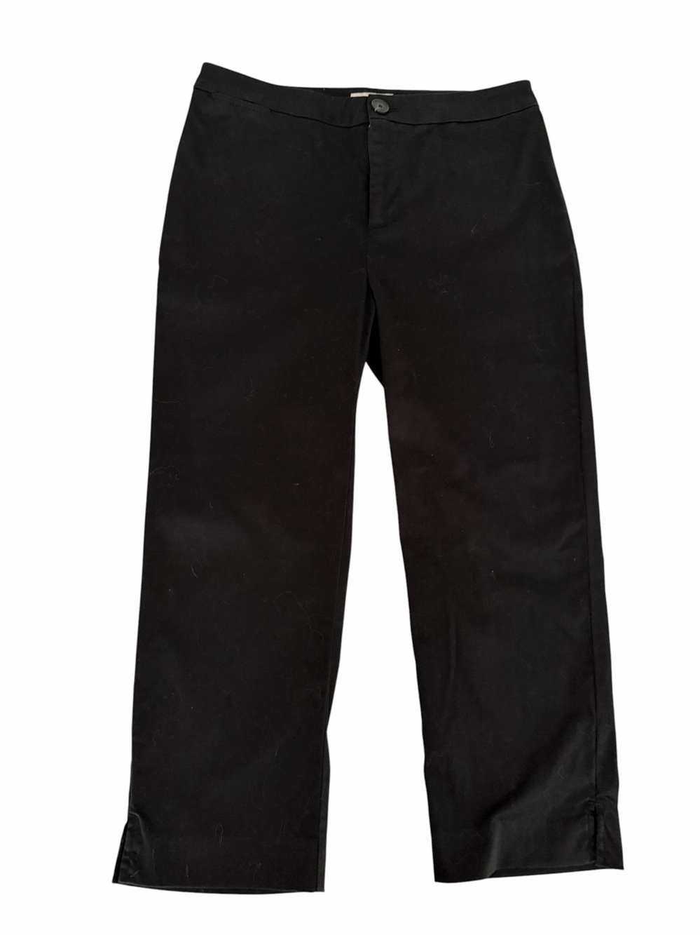 PART TWO Black Stretch Cotton Cropped Capri Pants size 36